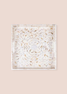 Plateau inférieur en pétoncle fabriqué à la main pour la cuisine et le salon Table en nacre décorative faite à la main du Vietnam - Product Image 2