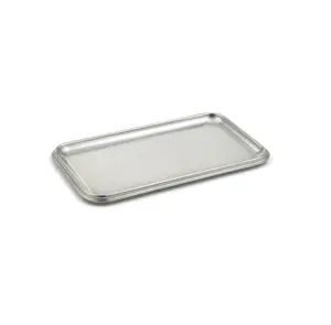 High End Stainless Steel Tray High Standard Quality Bar Serving Steel Royal Design Tray Square Shape Steel Tray For Luxury Hotel