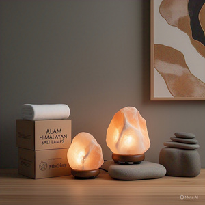 HACCP ได้รับการรับรองจาก HACCP 2-3 kg โคมไฟเกลือหิมาลัยธรรมชาติธรรมชาติฮวงจุ้ยดอกไม้ไขว้ของตกแต่งบ้านขายดีสินค้าสไตล์สัตว์ - Product Image 5