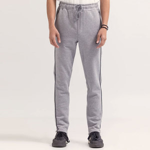 Meilleur prix grande taille hommes pantalons de survêtement taille élastique Joggers pantalons de survêtement décontracté Sport toile pantalon taille haute motif droit - Product Image 1