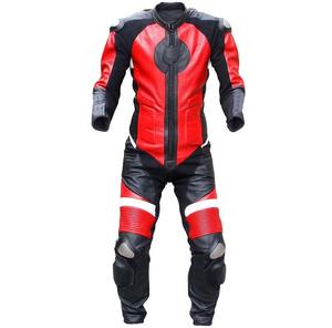 Traje de carreras de coches de motocicleta unisex, traje de cuero de vaca genuino de diseño personalizado de talla grande, traje de carreras de dos piezas para moto cruzada - Product Image 1