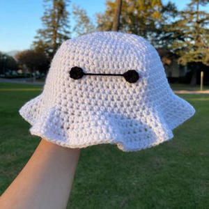 Sombrero de Ganchillo Hecho a Mano con Diseño de Calabaza y Fantasma para Fiesta de Halloween |   Ropa para Festivales al Aire Libre para Niños y Adultos - Product Image 6