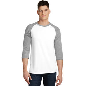 Logo personnalisé CVC Raglan T Shirts Unisex 3/4 Sleeve Raglan T Shirts - Product Image 4