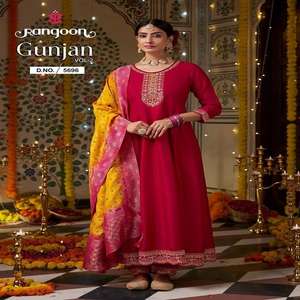 Excelente calidad, estilo moderno, alta demanda, pantalón Kurti de seda y Dupatta con trabajo de bordado elegante, exportador mundial a la venta - Product Image 1