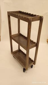 Organizador de Almacenamiento de 3 Niveles, Estante Esquinero de Madera Maciza para Ducha, para Baño, Sala de Estar, Cocina, Oficina en Casa - Product Image 6