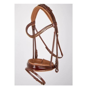Brida de caballo elegante de cuero de diseño personalizado Fabricante de Productos Ecuestres Brida de caballo de cuero genuino - Product Image 4