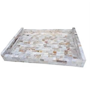 Produits de haute qualité nacre MOP incrustation pour restaurant et hôtel plateaux de service - Product Image 3