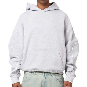 Sweat à capuche d'automne uni pour broderie impression sweat-shirt en molleton de coton doux pull vierge direct d'usine - Product Image 2