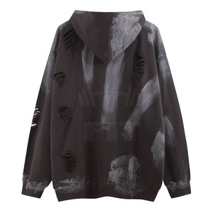 Sweats à capuche de grande taille pour hommes, molleton solide, respirant, écologique, bas quantité minimale de commande pas cher, vêtements d'hiver teints en plaine - Product Image 2