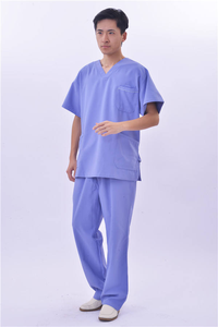 Uniformes de utilidad modernos conjuntos con camisa de manga corta y cuello alto fuerte para uso rutinario en hospitales - Product Image 2