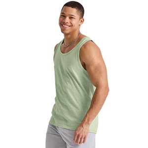Débardeur de sport en coton 220 GSM pour homme, personnalisable avec logo, uni, à épaules élastiques, idéal pour la musculation et le fitness, gilet de haute qualité pour homme - Product Image 2
