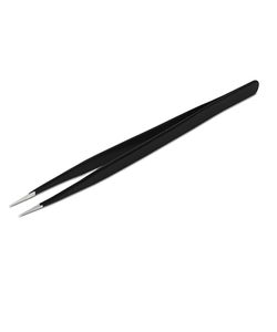 Pince à cils courbée, revêtement plasma noir, légère, facile à utiliser, préférée des artistes, antirouille, logo et emballages personnalisés - Product Image 2