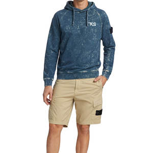 Sweats à capuche respirants à séchage rapide délavés à l'acide avec logo d'impression personnalisé Sweats à capuche délavés à l'acide de haute qualité pour hommes - Product Image 2