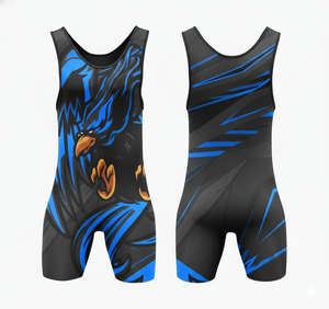 Meilleures ventes 2025 : Singlet de lutte extensible personnalisé avec logo frontal motif 'Beast' pour compression unisexe, MMA et uniforme - Product Image 4