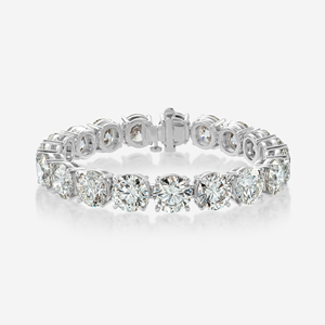 Bracelet Halo en or massif 18 carats avec diamants cultivés en laboratoire en or blanc massif 14 carats Bracelet de luxe pour femme de haute joaillerie au design élégant - Product Image 6