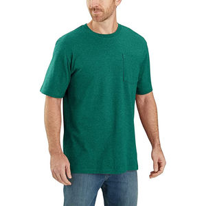 <b>Men</b>’s Pocket Cotton T-<b>Shirt</b> Solid Color Crew Neck Tee with Chest Pocket Wholesale Casual Wear - Product Image 1