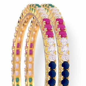 Simple and <b>Fashionable</b> Adjustable Glass <b>Bangles</b> Sets Top Selling Popular Product Glass <b>Bangles</b> With Customized Packing - Product Image 5