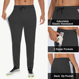 Ropa de diario Joggers Hombres Pantalones transpirables suaves Pantalones de chándal cómodos Fit Running Pantalones de hombre Rectos Curvos a rayas - Product Image 5