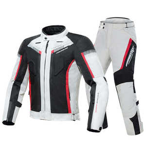 Combinaison de moto en cuir robuste unisexe, coutures renforcées, protection contre tous les temps, coupe-vent, longues balades, vêtements de course automobile - Product Image 1