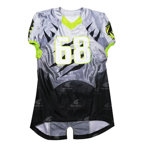 Alta calidad impresión personalizada transpirable uniforme de fútbol americano elegante nueva moda colores personalizados 2 piezas conjunto venta en línea - Product Image 1