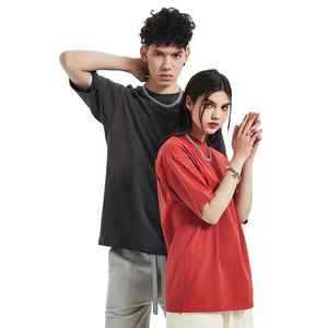 Recién llegado, Camiseta de algodón 100% pesado de gran tamaño para hombre, diseño de cuello redondo de lavado Vintage con impresión Digital personalizada - Product Image 5