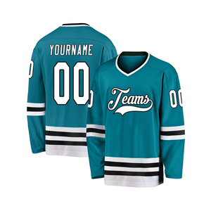 2025 Wholesale Custom Sublimation Ice Hockey Jersey 100% Polyester Anti-Bacterial Quick Dry Custom Design Comfortable <b>Blank</b> - Product Image 6