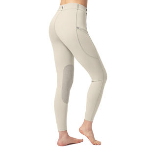Pantalon taille haute femme à la mode bon marché personnalisé par l'usine OEM pantalon d'équitation antidérapant portable avec jodhpur en silicone et culotte - Product Image 3