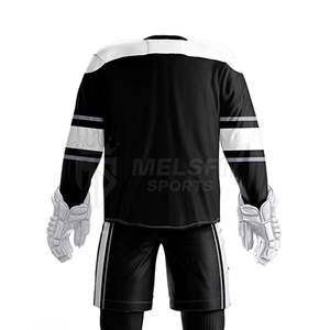 Personalizable Cómodo Transpirable Secado rápido Hombres Adultos Uniforme de hockey sobre hielo 100% Poliéster Conjunto Estilo Disponible en tamaños personalizados - Product Image 6
