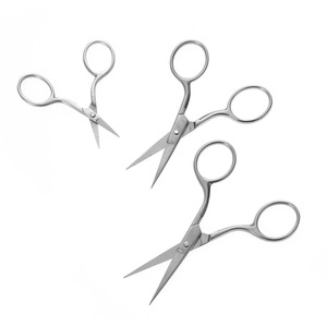 กรรไกรสแตนเลสแบบเรียบง่ายสำหรับงานปักผ้า เย็บผ้า ตัดด้าย ตัดเข็ม งานฝีมือ เครื่องประดับ DIY - Product Image 2