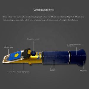 เครื่องวัดความเค็มแบบออพติคอล + เครื่องทดสอบทางทะเลแบบ ATC + ไฟปริซึม LED สำหรับทดสอบปะการังน้ำในตู้ปลา - Product Image 6
