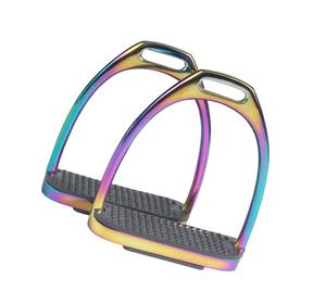 Nouvel arrivage d'étriers équestres en aluminium pour chevaux légers absorbant les chocs accessoire de sécurité du fabricant - Product Image 3