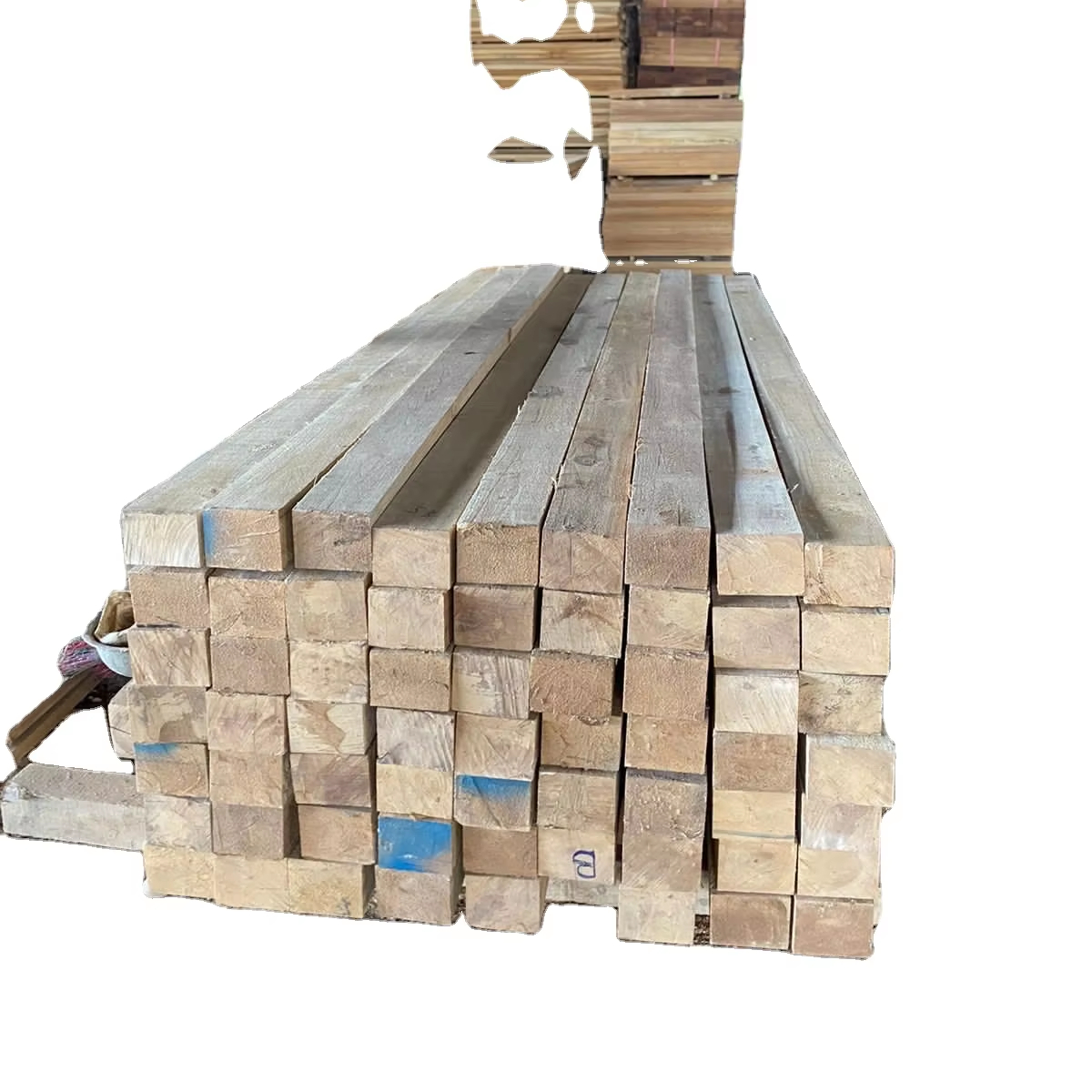 Natural Teak Wood Logs from Laos Wholesale Timber Raw Materials