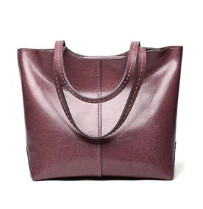 Sac fourre-tout de luxe en cuir véritable pleine fleur fait main pour femme avec fermeture éclair, sac à bandoulière en cuir de vachette pour dames - Product Image 4
