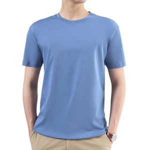 T-shirts unisexes en jersey fin 100% T-shirts unis en coton filé à l'anneau, paquets de gros en vrac - Product Image 5