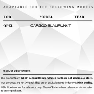 Radio Button for Opel BLAUPUNKT CAR300 ( Shipping From Turkey Manufacturer ) Product Code: RB2211 - Product Image 5