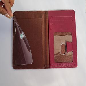 Portefeuille de chéquier en cuir véritable avec logo personnalisé, dispositif RFID, fermeture longue longueur ouverte avec boucle pour stylo pour hommes et femmes - Product Image 3