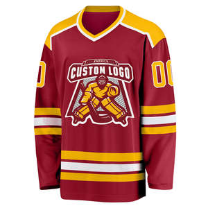 Custom Sublimation Ice Hockey Jersey Team Name Sublimated Low Price High Quality Ice Hockey Wear Sports Uniform - Product Image 2