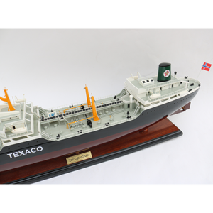 NAVIRE PÉTROLIER TEXACO NORGE/ SKANDINAVIA-ARTICLE D'ARTISANAT POUR LA DÉCORATION DE LA MAISON-MODÈLE DE NAVIRE EN BOIS POUR SOUVENIR, CADEAU - Product Image 4