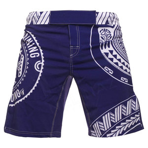 Shorts de MMA sublimés avec logo réfléchissant, design personnalisé, ensembles en coton et polyester en gros pour hommes - Product Image 6