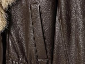 Chaqueta de Mezclilla de Cuero para Hombre, Estilo Urbano, Motociclista, Punk, Manga Larga, Sólida, Impermeable, Cierre de Un Solo Botón, Talla Grande - Product Image 6