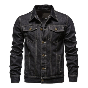 Respirant Design Personnalisé Hommes Grande Taille Denim Vestes Premium Saison D'hiver Couverture Bouton Lavé Jeans Vestes Élégantes - Product Image 5