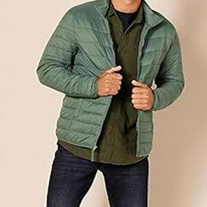 Chaqueta de Invierno con Estampado OEM, Color Naranja, Chaqueta de Burbujas para Hombre, Talla Grande, Chaqueta de Lona para Exteriores con Cuello Alto, Logotipo Frontal, Chaqueta Acolchada 2026 - Product Image 5