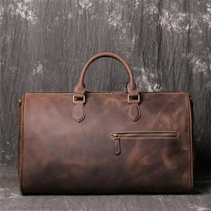 Custom Luxury Multifunction <b>Weekend</b> <b>Mens</b> Duffel Leather Travel <b>Bags</b> - Product Image 2