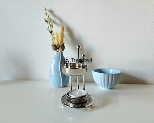 Main Tradebyd Métal Bakhoor Brûleur Décoratif Arabe Mukhbar Idéal pour les Acheteurs de Cadeaux de Luxe - Product Image 4