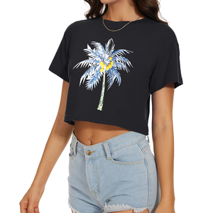 <b>Fitted</b> Customize Short Sleeve Plain <b>Crop</b> Tops Fitness Wear <b>T</b> <b>Shirts</b> Basic <b>T</b>-<b>shirts</b> Female <b>Shirts</b> <b>Crop</b> Top Women Sexy - Product Image 3