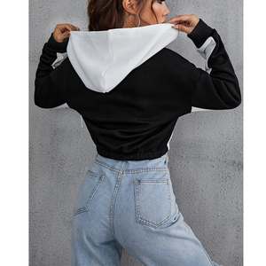 Sudadera Corta con Capucha para Mujer, Diseño Ligero, Personalizable con Logotipo, Ropa Casual, Venta Caliente - Product Image 2