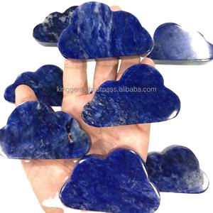 En gros Top Vente Nuage Forme Sodalite Naturel Semi-Précieuse Pierre Sculpture pour Feng Shui Reiki Guérison Méditation Souvenirs - Product Image 1