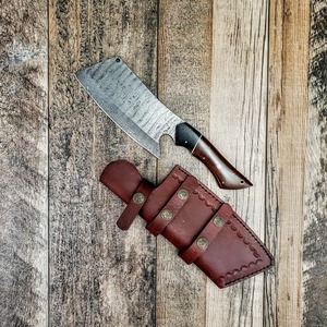 มีดทำครัวเหล็กดามัสกัสแบบมืออาชีพมีดเชฟสไตล์ญี่ปุ่นด้ามจับทำด้วยมือ - Product Image 5