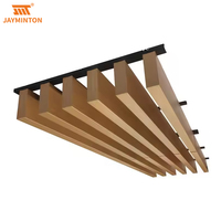 Panneaux de plafond acoustiques en aluminium à charnières métalliques décoratifs pour restaurant
