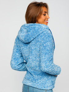 2024 femmes sweats à capuche surdimensionnés Logo personnalisé polaire hauts pulls décontracté mode tenues femmes sweats à capuche - Product Image 3